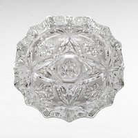 Vintage Anchor Hocking Prescut Ashtrays | Set of 4 | Early American Pattern | Glass Ashtrays | Mid-Century Modern |  Original Box