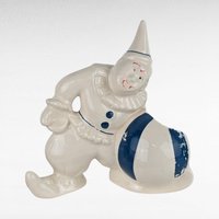 Vintage Ceramic Clown Figurine Lot | Hand Painted Clown, Clown with Ball, Clown with Violin | Retro Decor, Clown Collection, Quirky Gift