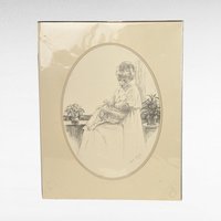 1975 Sharon Johnson Mother and Child Prints, Set of 2, 14x11 Inch, Vintage Pencil Drawings, Wall Decor, Nursery Art, Gift for Mom