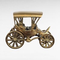 Vintage Metal Carriage Music Box, Collectible Figurine, Antique Decor, Gift for Music Lover, Victorian Era Style