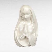Vintage Haeger Pottery Madonna Planter, White Ceramic Planter, Religious Figurine, Mid-Century Modern Decor