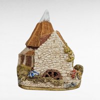 1989 Lilliput Lane Preston Mill Cottage | Handcrafted English Village Figurine | Collectible Model | 3.5 Inches