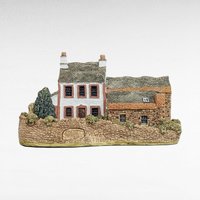 Lilliput Lane Yew Tree Farm Cottage | David Tate Figurine | Handcrafted English Village Model | Collectible Home Decor | 3 Inches
