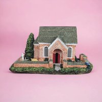 1992 Hawthorne Eastbrook Church | LeVan | Cottage Village Figure | Collectible Christmas Village | Vintage Holiday Decor