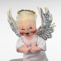 1993 Annalee Angel Figurine | Angel on Cloud | Collectible Doll | Christmas Decoration