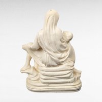 Vintage Italian Pieta Statue, Michelangelo Inspired Sculpture, Religious Figurine, Mary and Jesus Sculpture, Catholic Art, Home Altar Decor