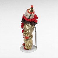 Vintage White Bear Clown Figurine | Collectible Clown | Vintage Toy | Decorative Clown | 6.5 Inches