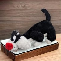Vintage Looney Tunes Sylvester Plush | 1990s Warner Bros. | Cartoon Cat Plush | Stuffed Animal | Collectible Toy