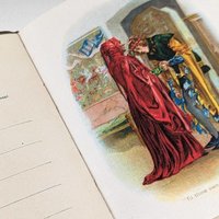 1904 Antique Shakespeare Birthday Book | "Happy Days" | Leather Bound | Illustrated