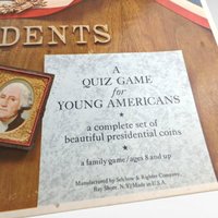 Vintage 1965 Meet the Presidents Quiz Game, Educational Game, History Game,  Homeschooling,  Collectible Game