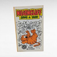 Vintage Heathcliff Book Set, 4 Children's Comic Books, 1980s Kids' Literature, Collectible Paperbacks, Gift for Cat Lovers