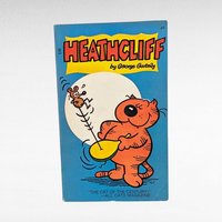Vintage Heathcliff Book Set, 4 Children's Comic Books, 1980s Kids' Literature, Collectible Paperbacks, Gift for Cat Lovers