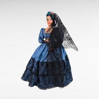 Vintage Spanish Doll, Flamenco Dancer Doll,  Traditional Spanish Dress Doll, Collectible Doll,  Spanish Decor, Gift for Doll Collectors