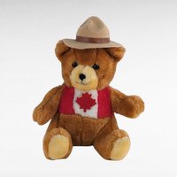Vintage 1993 Canada Musical Plush Bear, Canadian Souvenir, Collectible Teddy Bear,  Plush Toy, Gift for Canada Lover, 6 Inches