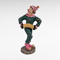 Vintage Pewter Clown Figurines Set, Metal Circus Clown Decor, Whimsical Clown Collection, Shelf Display