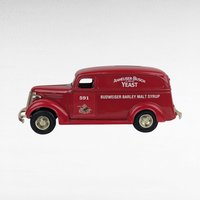 Vintage Anheuser-Busch Diecast Banks - ERTL Ford & Chevy Panel Trucks - With Boxes