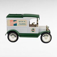 Vintage Oil Company Diecast Banks - Castrol & Polarine Model T Trucks - With Box