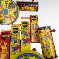 Vintage Metal Noisemakers, Party Favors, Children's Toys, Collectible Toys, Tin Noisemakers, Festive Decor, New Year's Eve, Birthday Party