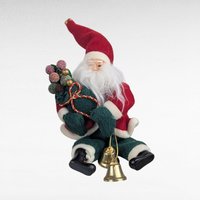 Vintage Santa Claus Figures, Set of 3, Christmas Decor, Hallmark Santa, Shelf Sitter, Collectible Santa, Holiday Decor