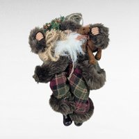 Vintage Santa Claus Figures, Set of 3, Christmas Decor, Hallmark Santa, Shelf Sitter, Collectible Santa, Holiday Decor