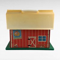 Vintage 1967 Fisher Price Play Family Farm Barn, Little People Barn, Toy Barn, Collectible Toy