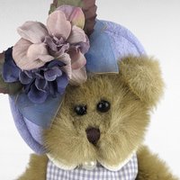 Bearington Collection Abby Bear, Lavender Dress, Plush Teddy Bear, 11" Bear, Collectible Bear, Gift for Girl, Nursery Decor