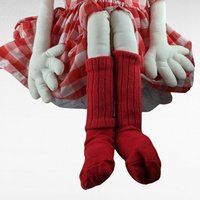 Handmade Rag Doll, 39" Rag Doll, Red Checkered Dress,  Collectible Doll,  Vintage Doll,  Large Rag Doll