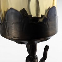 Vintage Bronze Cherub Candle Holder, Hollywood Regency Style, Marble Base, Votive Holder,  Unique Home Décor