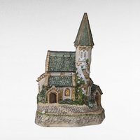 1994 David Winter Celebration Chapel, Collectible Village House, English Cottage, Wedding Gift