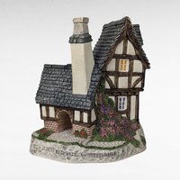 1991 David Winter Cottage "The Candlemakers" #12 | Vintage Collectible Figurine | Small Nick