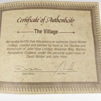 1981 David Winter Cottages "The Village" | Large, Vintage Collectible | with Original Box