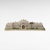 1994 David Winter Cottages "The Castle Wall" | Vintage Collectible | Architectural Figurine