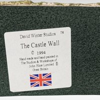 1994 David Winter Cottages "The Castle Wall" | Vintage Collectible | Architectural Figurine