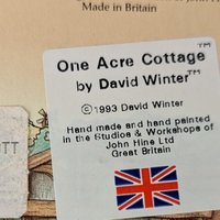 1993 David Winter Cottage "One Acre Cottage" | with COA and Original Box | Vintage Collectible