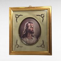 Vintage Turner Head of Christ Framed Picture (19/1/4 x 15 1/4").