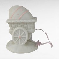 Dept 56 Snowbunnies Easter Wagon & Egg Cart | Springtime Stories Collection | Porcelain Figurine