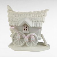 Dept 56 Snowbunnies Easter Wagon & Egg Cart | Springtime Stories Collection | Porcelain Figurine