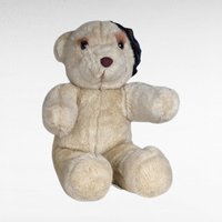 Vintage Chosun 13" Plush Bear with Blue Hat - Soft, Cuddly, and Collectible