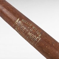 Vintage Rollin Wilson Midget Model Bat | Miniature Wooden Baseball Bat | Collectible Sports Memorabilia | Unique Gift for Baseball Fans