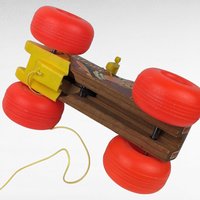 Vintage Fisher Price Jalopy Pull Toy | Classic Wooden Toy Car | Collectible Toy | 1960s Toy | Gift for Toddler