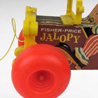 Vintage Fisher Price Jalopy Pull Toy | Classic Wooden Toy Car | Collectible Toy | 1960s Toy | Gift for Toddler