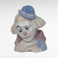 Vintage Meico Porcelain Sad Clown Figurine, Pierrot Clown, Collectible Clown, Sad Clown Decor, Unique Gift