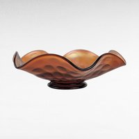 Vintage Fenton Coin Dot Marigold Carnival Glass Bowl | Ruffled Bowl | Iridescent Glass | Collectible Glassware | Home Decor