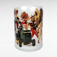 Vintage 1983 John Deere Circus Mug | Ceramic Coffee Mug | Collectible Advertising | Tractor Parade