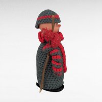Vintage Hand Crocheted Hobo Clown Doll | Handmade Clown | Crochet Doll | Collectible Doll | Unique Gift