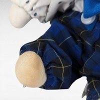 Vintage Clown Doll with Plaid and Polka Dots | Collectible Clown Doll | Whimsical Doll | Toy Collector | 8-inch Doll