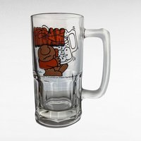 1979 Ziggy Macho Beer Mug | Vintage Ziggy Glass | Cartoon Beer Stein | Collectible Barware | Retro Kitchen Decor