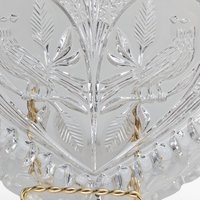 Hofbauer Byrdes Heart Shaped Crystal Dish | Vintage Lovebirds Dish | Collectible Glass Bowl | Wedding Gift | Home Decor