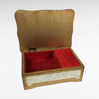 Vintage Wooden Music Box | Red Boy by Sir Thomas Lawrence | Jewelry Box | Old Music Box | Collectible Box