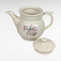Vintage Drip-O-Lator Coffee Pot | Cream Ceramic with Pink Flowers | Retro Vase | Planter | Unique Home Decor